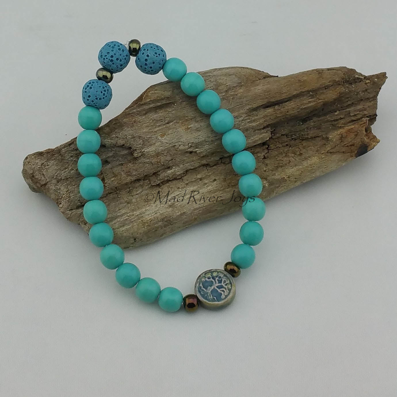 Bracelet--Stretch--Aroma--Charm--Druk--8mm