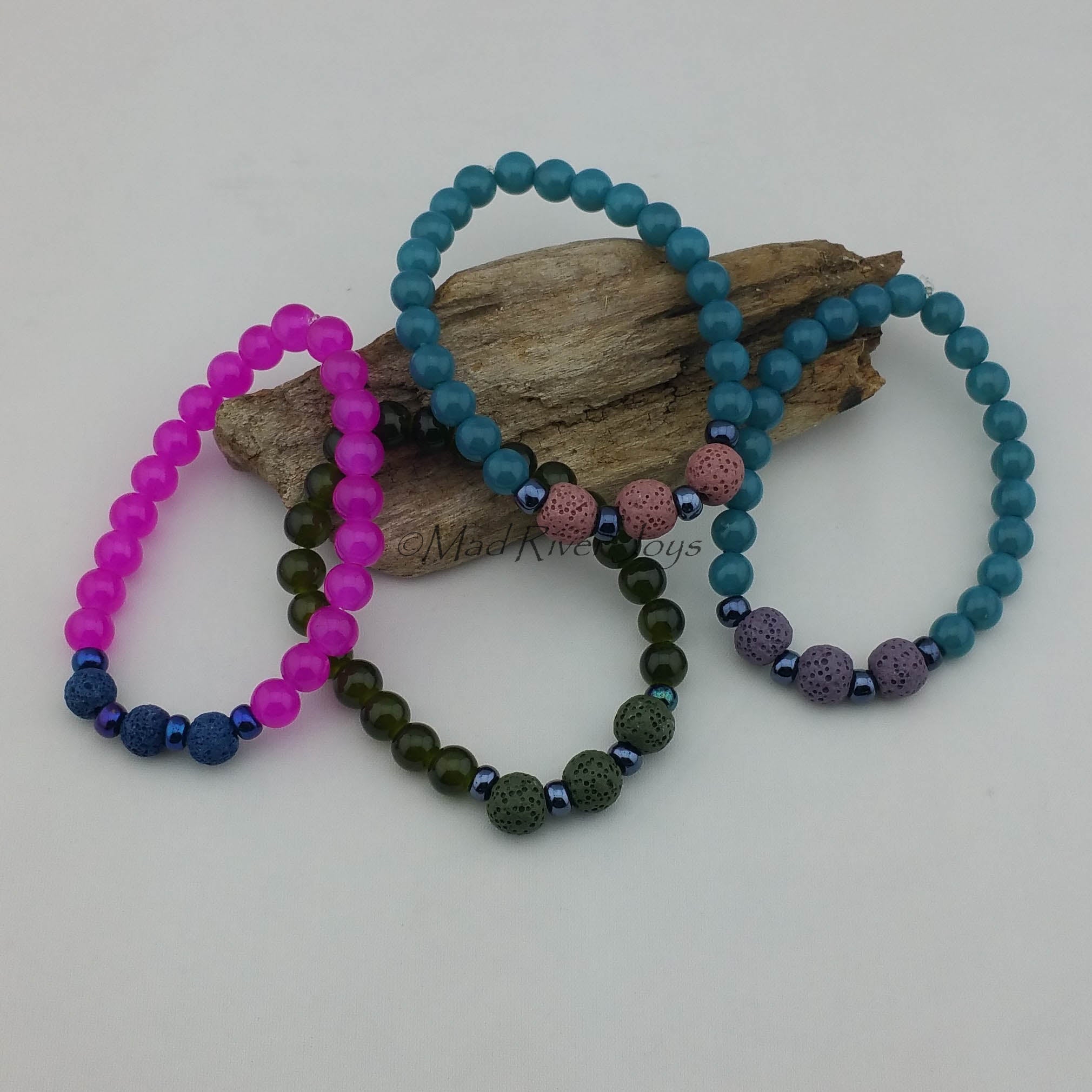 Bracelet--Stretch--Aroma--Druk--8mm
