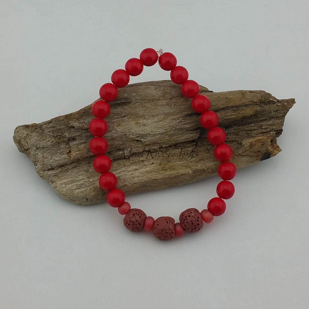 Bracelet--Stretch--Aroma--Druk--8mm