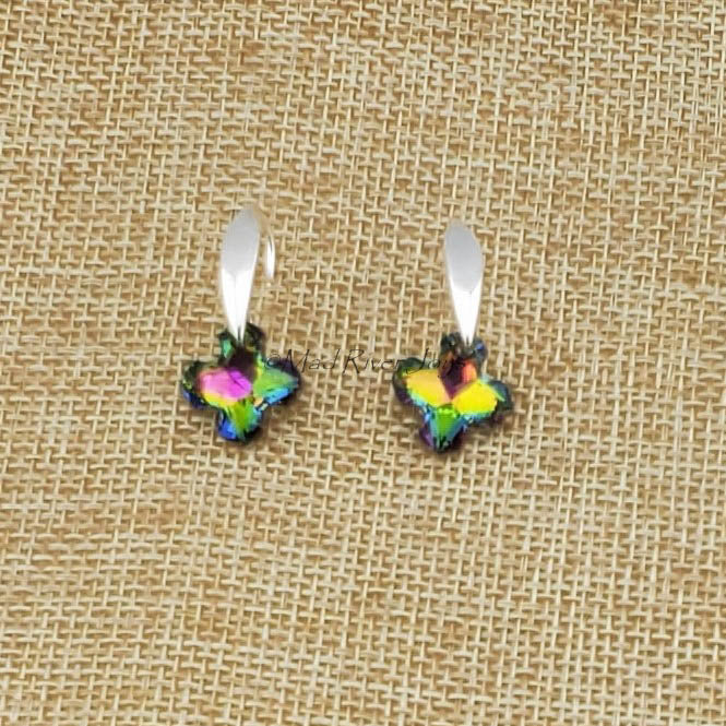 Earrings--Greek Cross Crystal