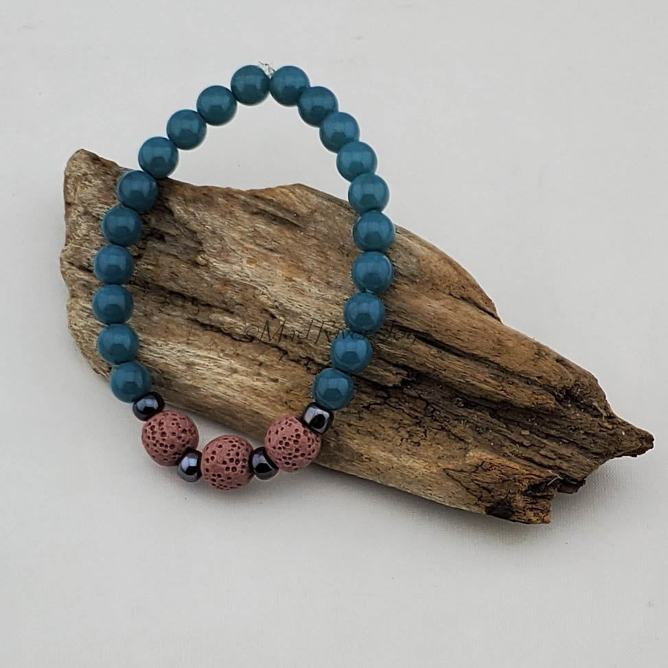 Bracelet--Stretch--Aroma--Druk--8mm