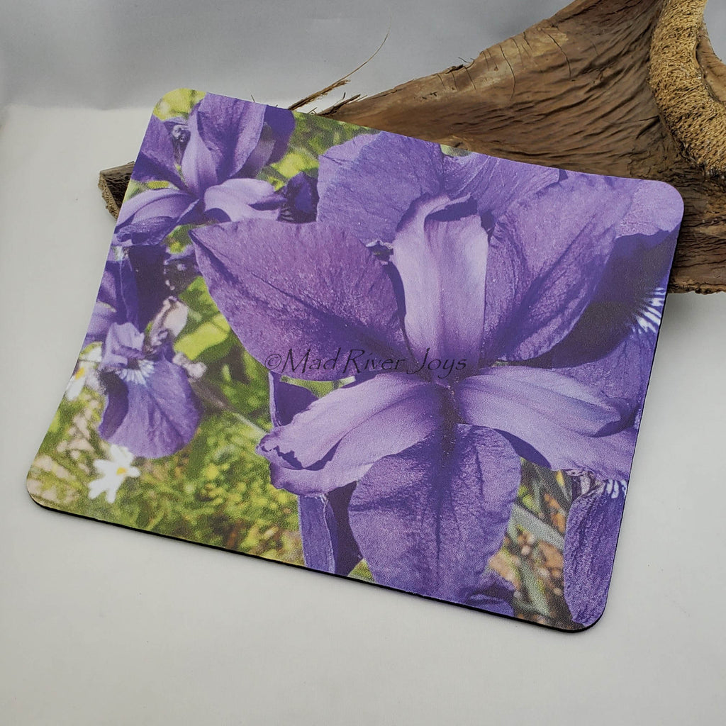 Mouse Mat--Photo Print--Foam--Purple Iris